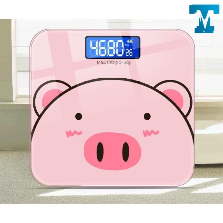 Cân Điện Tử Sức Khỏe Hình Chú Heo Xinh Xắn-