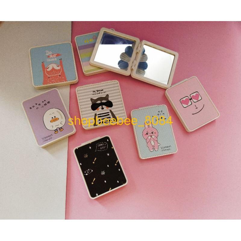 Gương 2 mặt cute, gương bỏ túi trang điểm siêu rẻ