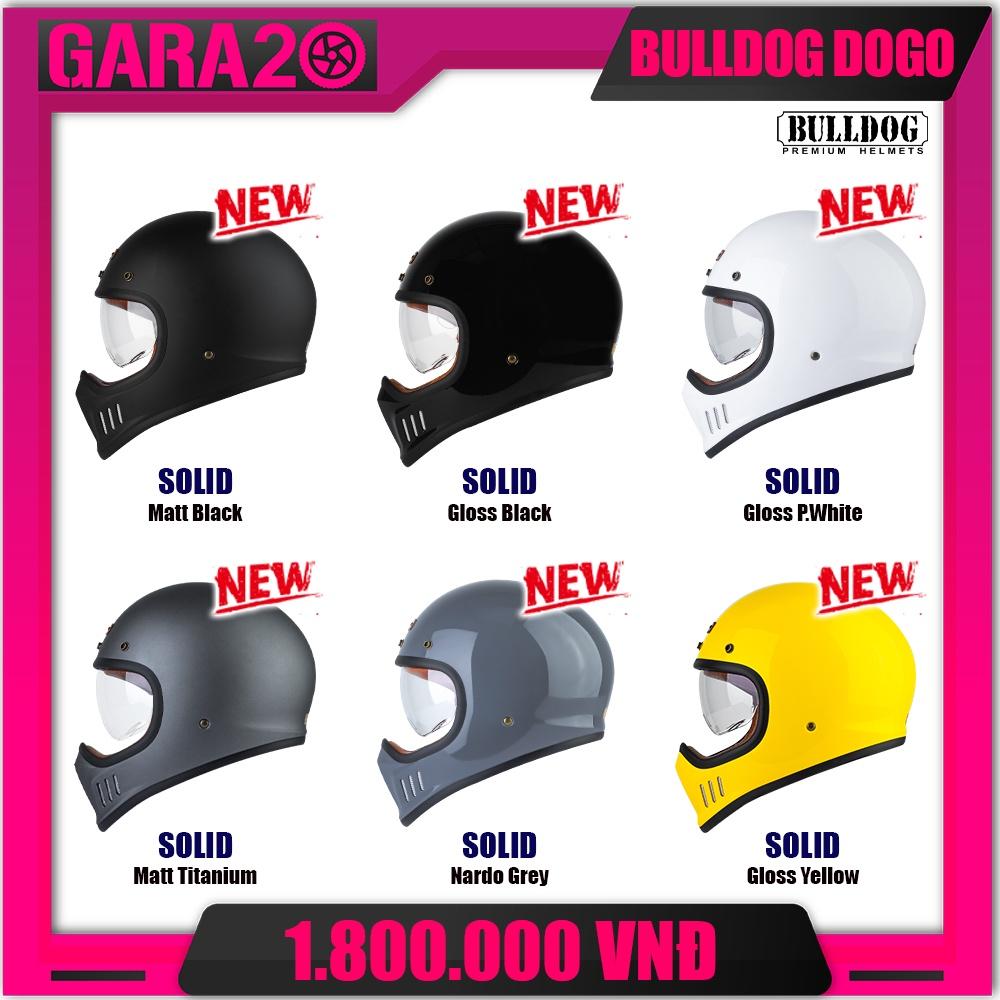 MŨ BẢO HIỂM FULLFACE CỔ ĐIỂN BULLDOG DOGO - GARA20
