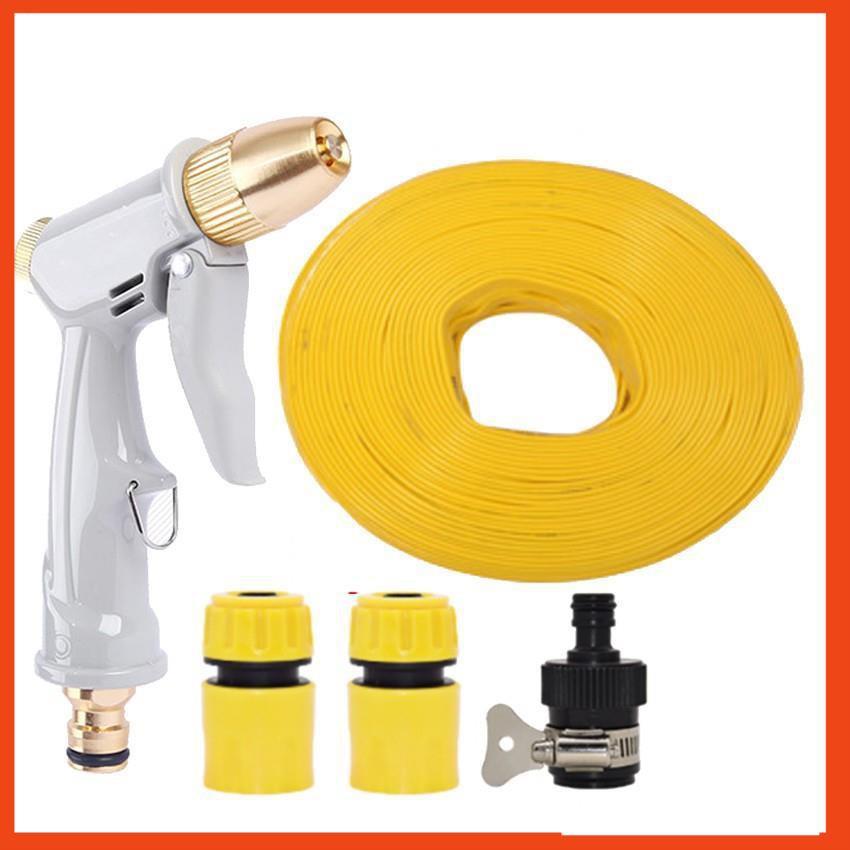 Bộ dây vòi xịt nước rửa xe, tưới cây tăng áp 3 lần, loại 15m  206846