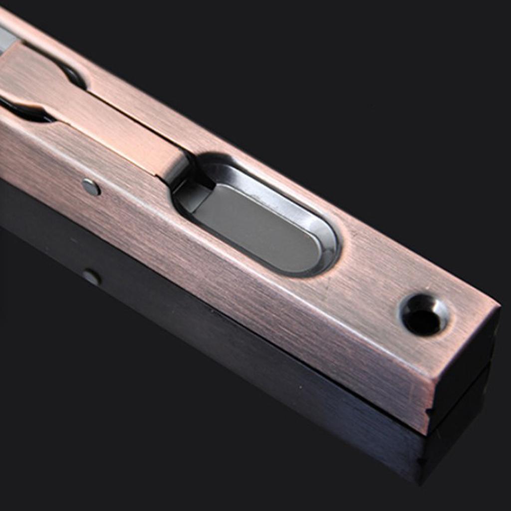 Stainless Steel Gate Door Spring Flush Latch Bolt Sliding Lock Latch with Screws