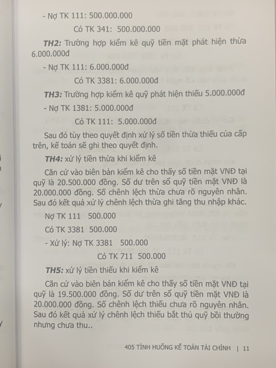 405 Tình Huống Kế Toán Tài Chính