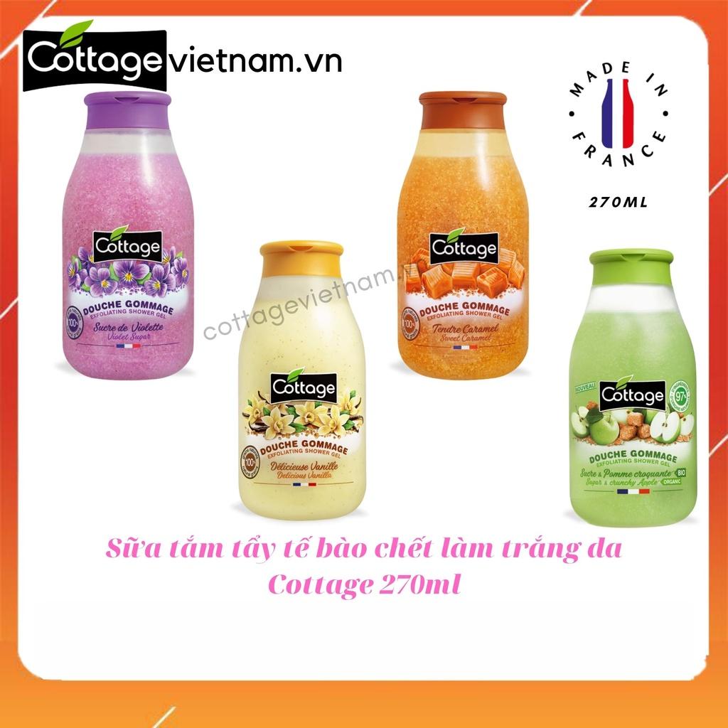 Sữa tắm tẩy tế bào chết Cottage, dung tích 270ml, có 4 mùi hương