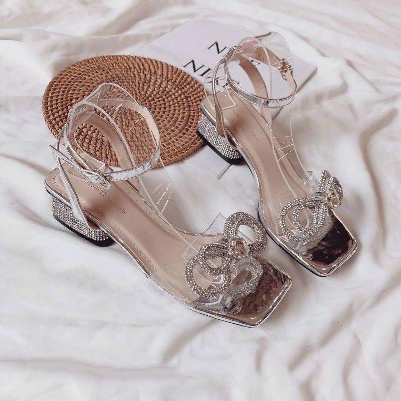 Sandal quai trong nơ đá sang chảnhcó video và ảnh thật