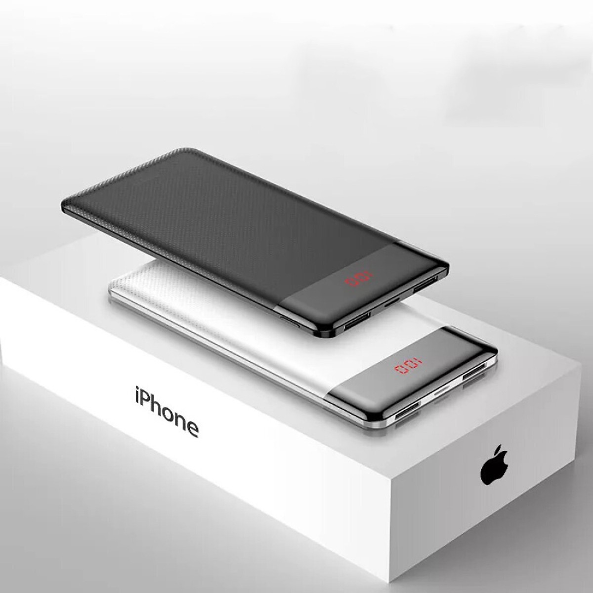 Pin dự phòng thương hiệu Baseus M35 dung lượng 10000mAh thiết kế siêu mỏng có màn hình LCD báo dung lượng Pin - Hàng chính Hãng