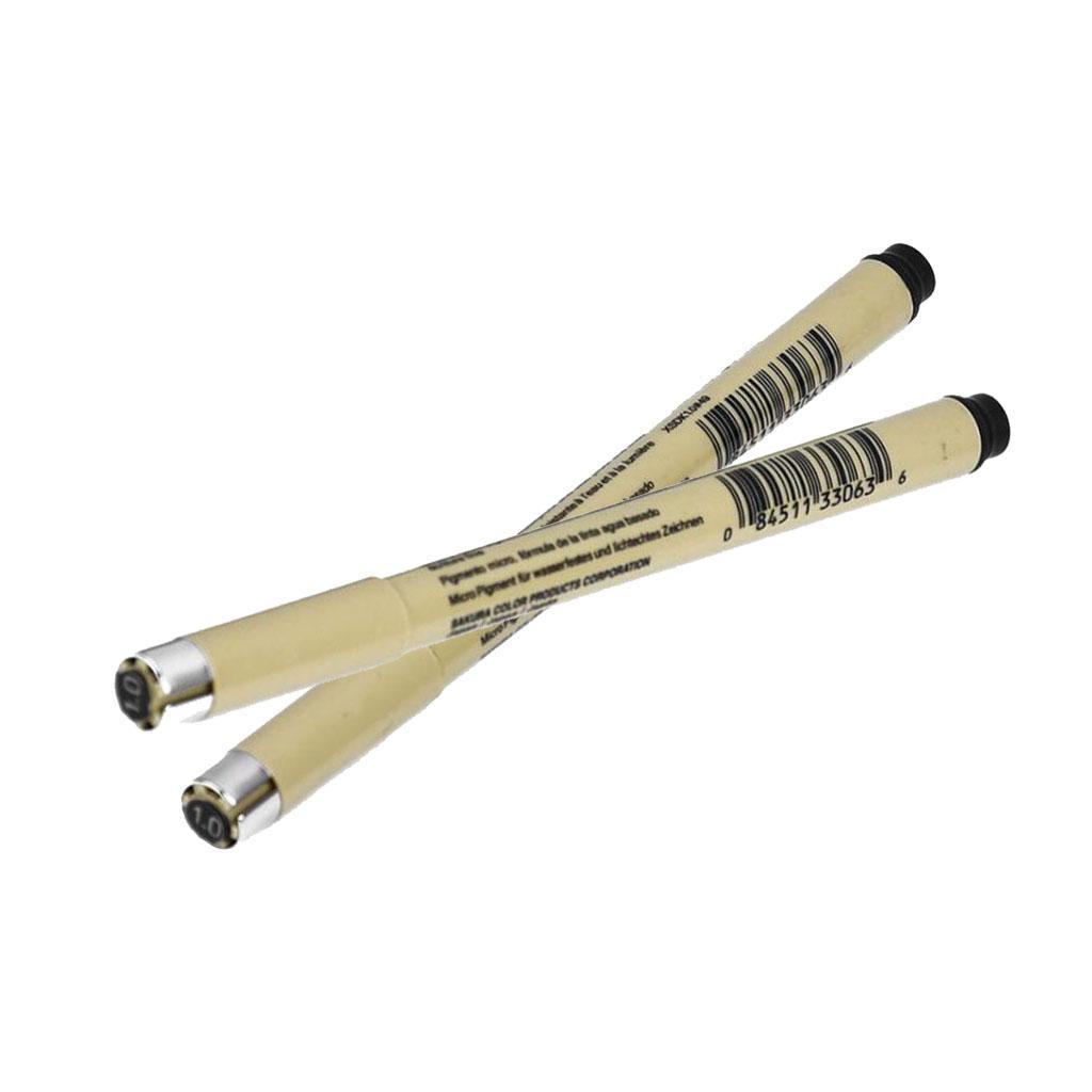 2pcs PIN-1.0 Graphic Sketch Pen for Engineering-drawing Writing
