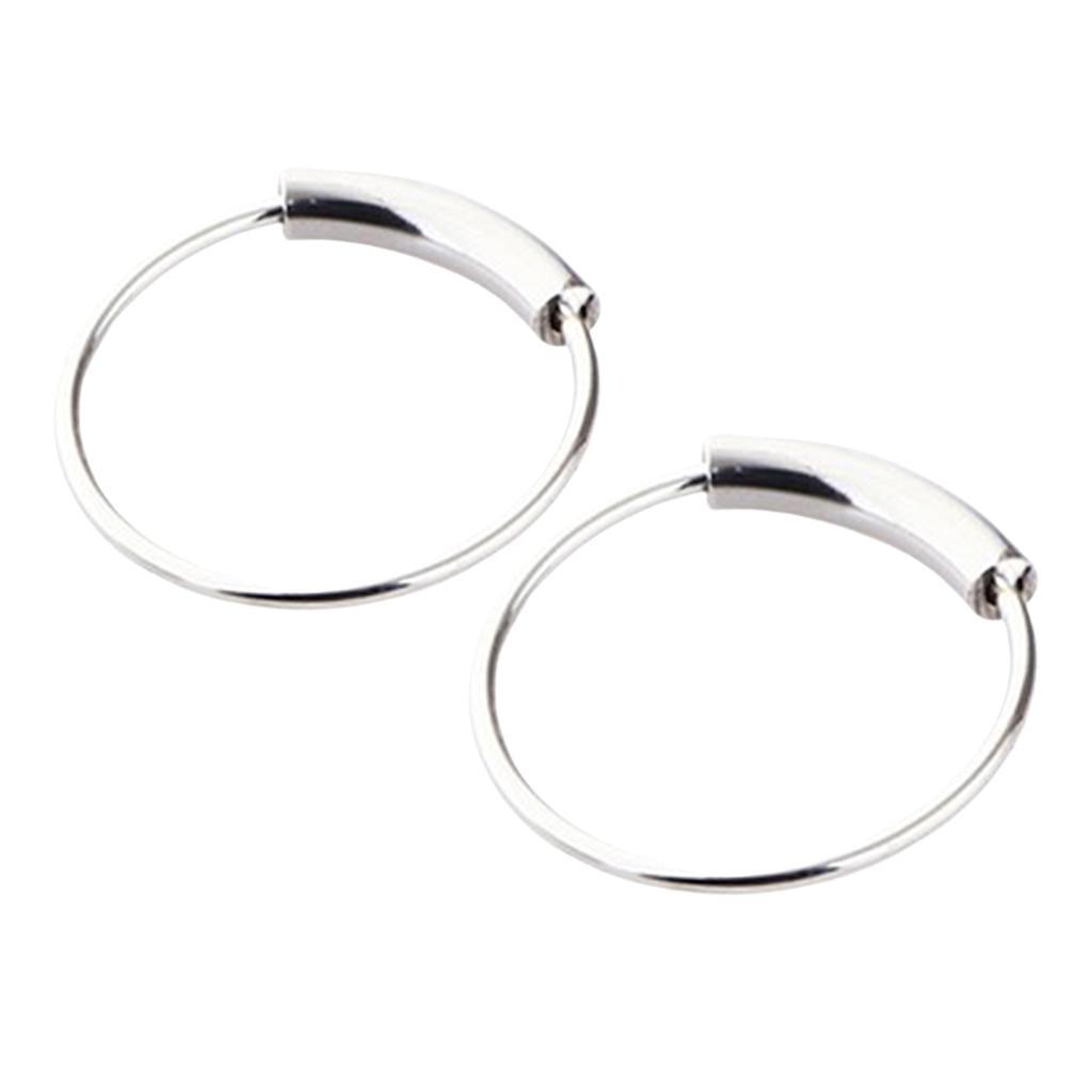 2pcs Nose Nose Hoop Ear Piercing Steel 6mm