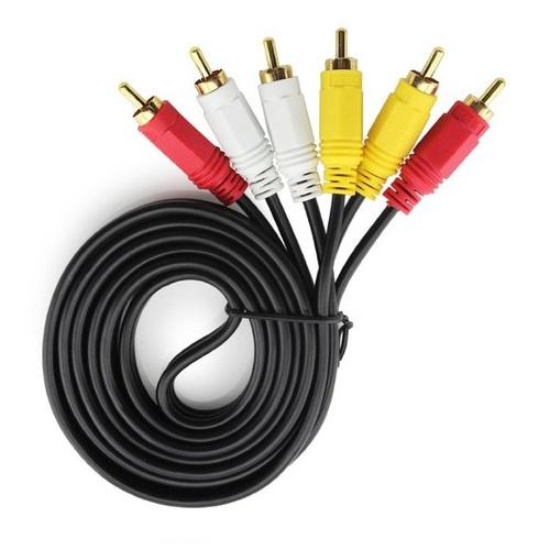 Cáp AV RCA dây AV 6 đầu hoa sen dài 1,5m