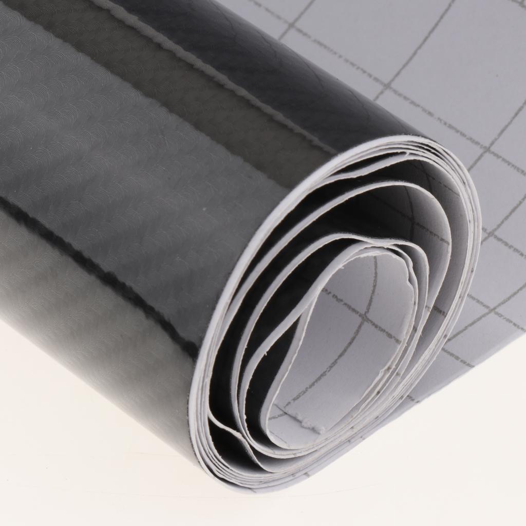 Black Carbon Fiber Car Wrap Vinyl Roll Featuring Air Release Technology