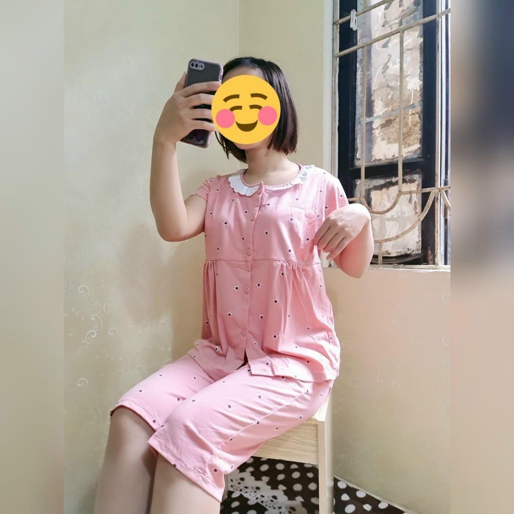 Bộ đồ bầu và sau sinh chất cotton 4 chiều co dãn, có khóa ty tiện lợi