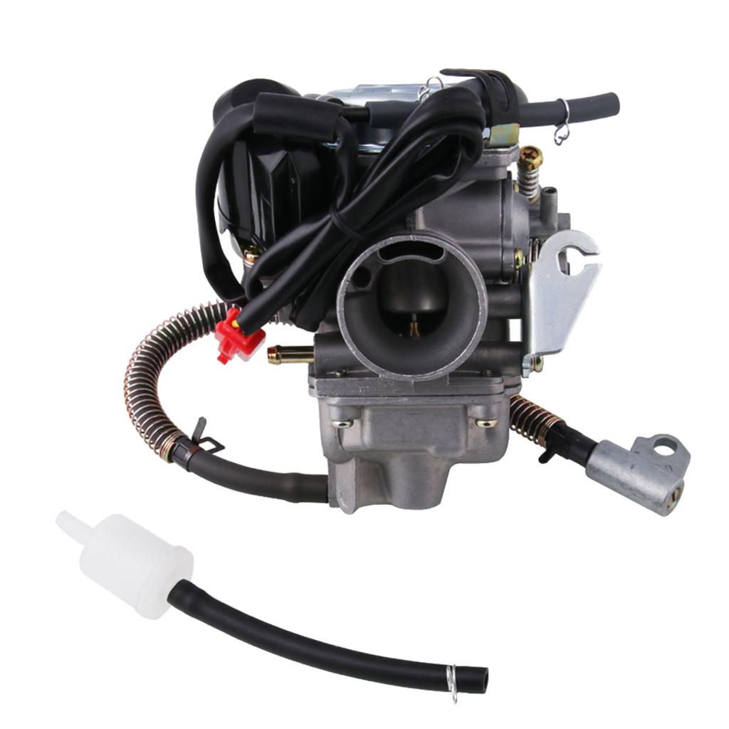 Motorcycle Alloy 24mm Intake Carburetor Carb for GY6 125 150CC 4 Stroke Engine Scooters ATV