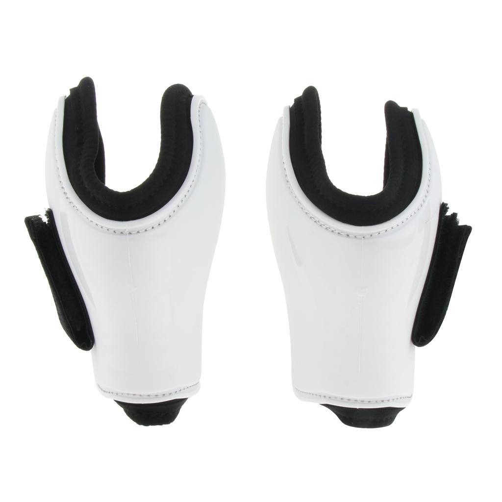 1 Pairs Horse Leg Boots Hind Leg Fetlock Boots Protection Equestrian  Red