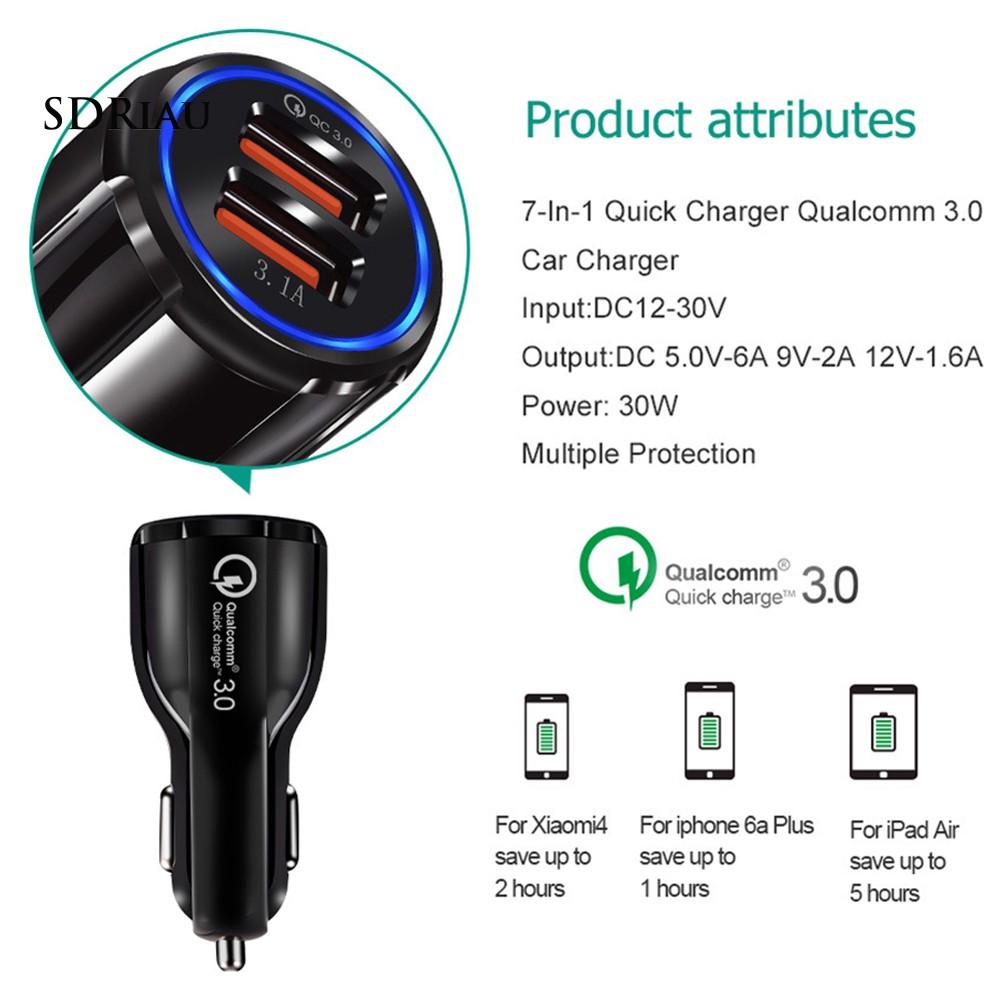 Tẩu Sạc Nhanh Qc 3.0 3.1a Cho Xe Hơi