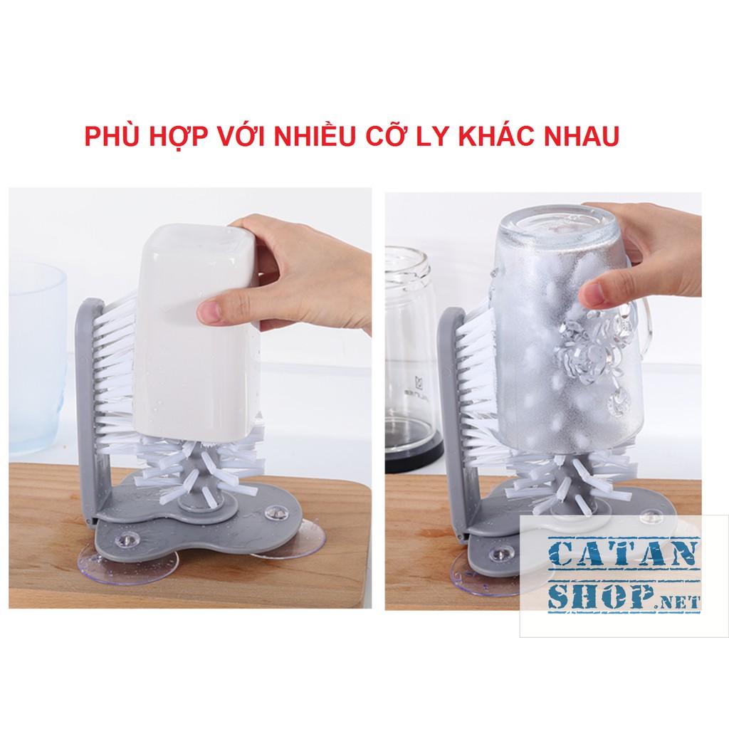 Dụng cụ cọ rửa ly Nhật Bản tiện lợi,dụng cụ nhà bếp thông minh rửa cốc chén 2 mặt cùng lúc. Dụng cụ gia dụng GD169-CoRLy