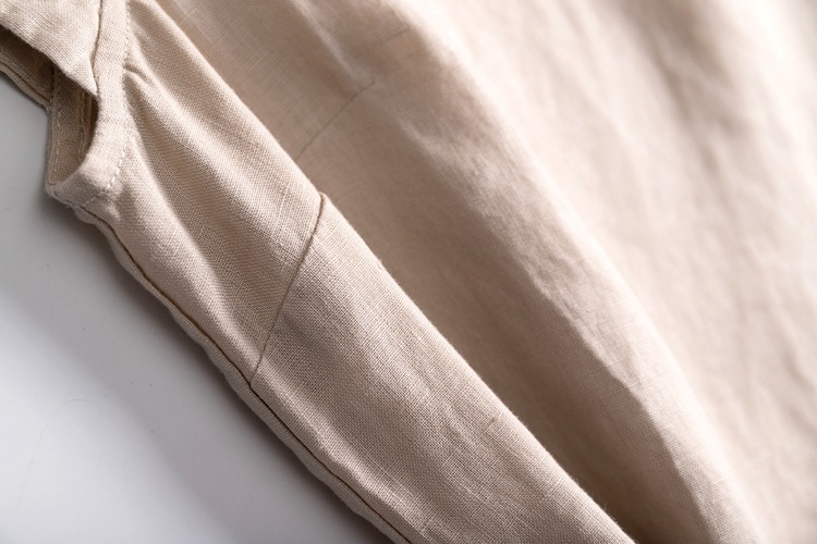 Đầm linen công sở dáng suông, kèm dây thắt eo, phong cách trẻ trung CS84