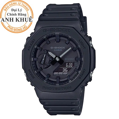 Đồng hồ nam G-Shock Casio Anh Khuê bảo hành 5 năm GA-2100 GA-2100-1A1DR