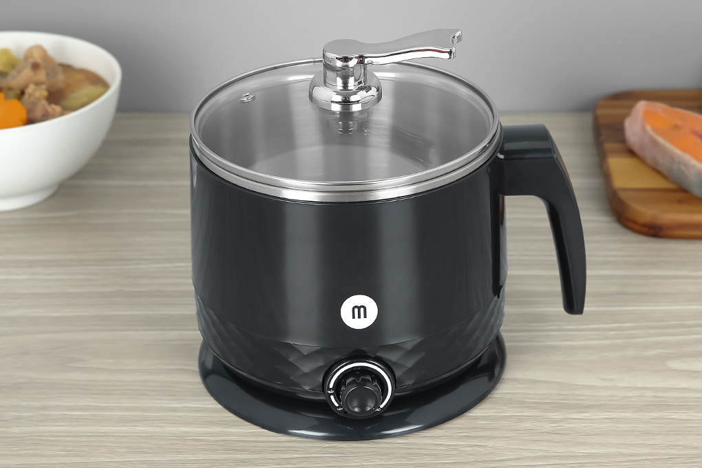 Ca nấu đa năng Mishio MK214 đen 1.5 lít - Hàng chính hãng