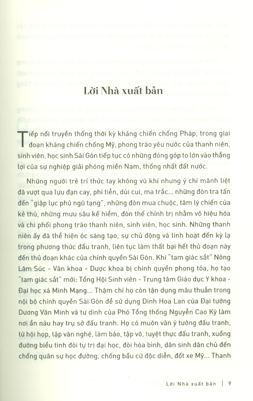 CHÚNG TA ĐÒI HÒA BÌNH - Huỳnh Tấn Mẫm Và Phong Trào Yêu Nước, Của Thanh Niên, Sinh Viên, Học Sinh Sài Gòn, 1969 - 1975