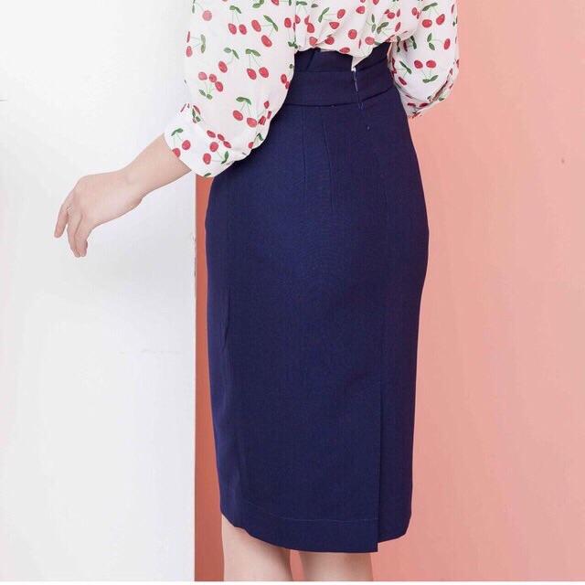 Chân Váy Bút Chì Dáng Dài 60cm Chất Liệu Tuyết Mưa Sẻ Sau đủ màu