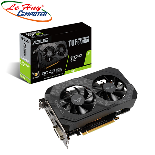 Card màn hình - VGA ASUS TUF Gaming GeForce GTX 1650 OC Edition 4GB GDDR6 (TUF-GTX1650-O4GD6-GAMING) -- Hàng Chính Hãng