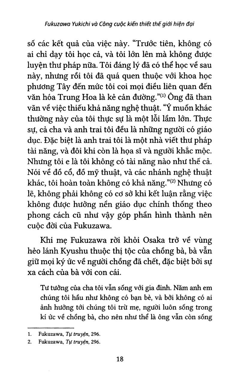 Sách Fukuzawa Yukichi Và Công Cuộc Kiến Thiết Thế Giới Hiện Đại