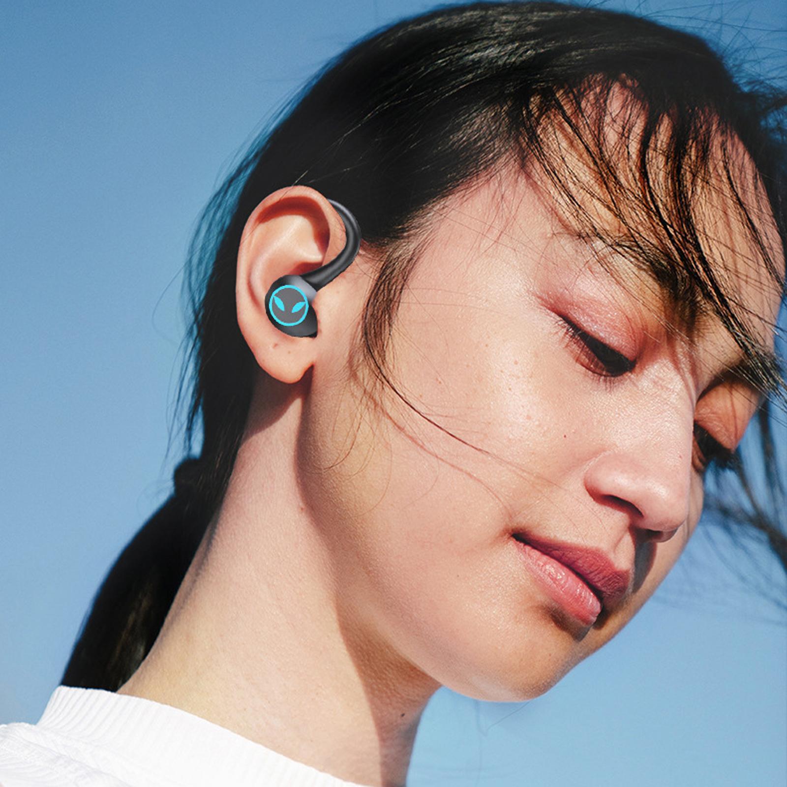 Bluetooth Earhook Earbuds with Charging Case Waterproof Noise Cancelling 500mAh Sports Earphones Headphones Headsets for Gaming Business Gym