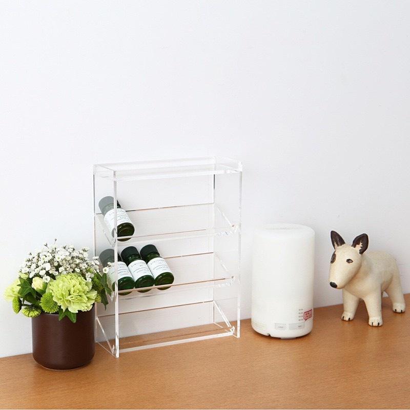 Kệ Mica 3 Tầng Đựng Phụ Kiện/ Mỹ Phẩm - Trong suốt 18 x 7 x 23 cm