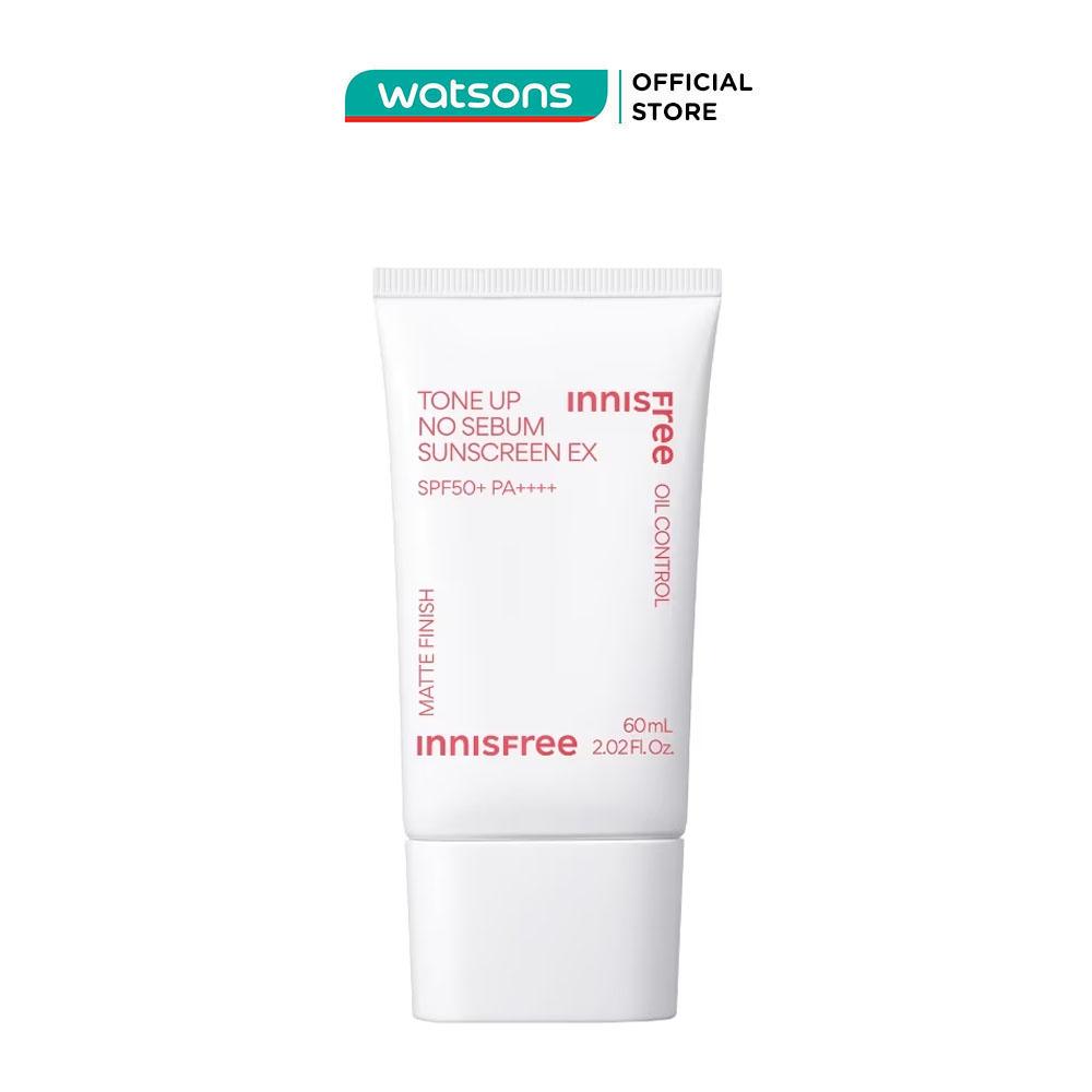 Kem Chống Nắng Innisfree Tone Up No Sebum Sunscreen EX SPF 50+ PA++++ 60ml