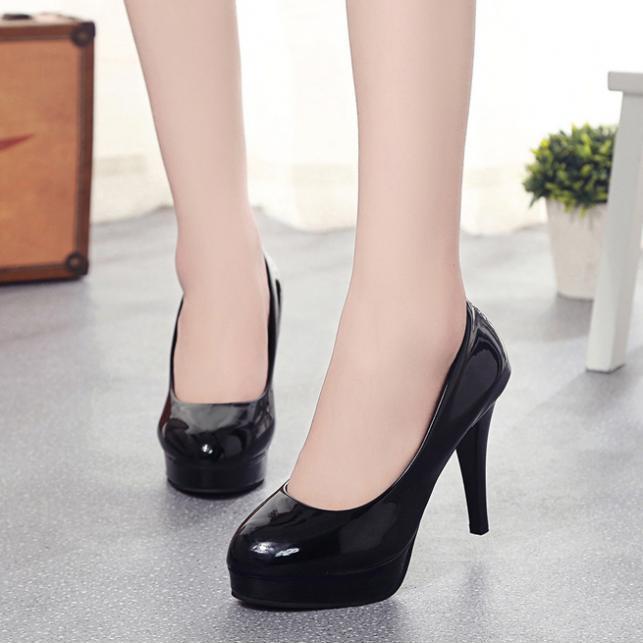 Giày Cao Gót 10CM Đế Đúp Da Mềm Sang Trọng 3Fashion - MSP 3103 - Đen