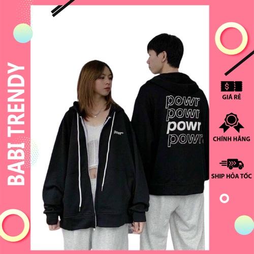 Áo hoodie nam nữ áo khoác POWR unisex nỉ phong cách hàn quốc Form chuẩn – ST31 – babitrendy