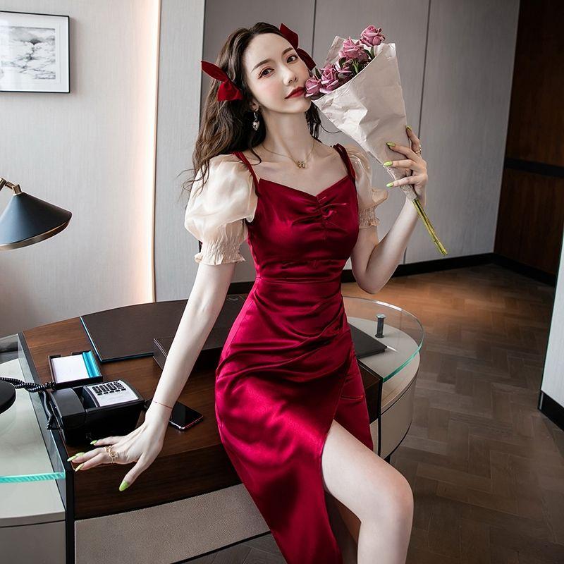 ĐẦM NỮ XẺ TÀ VOAN KIẾNG DÁNG XINH ĐI TIỆC
