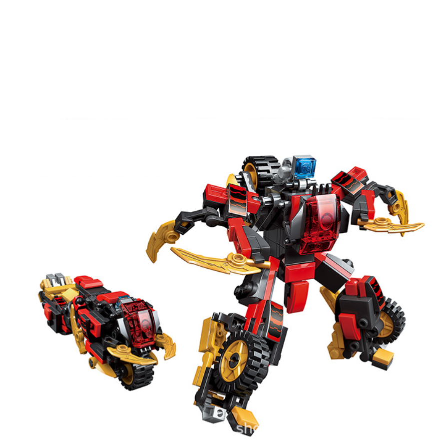 Bộ Đồ Chơi Lắp Ghép Xếp Hình Robot Biến Hình Cực Ngầu