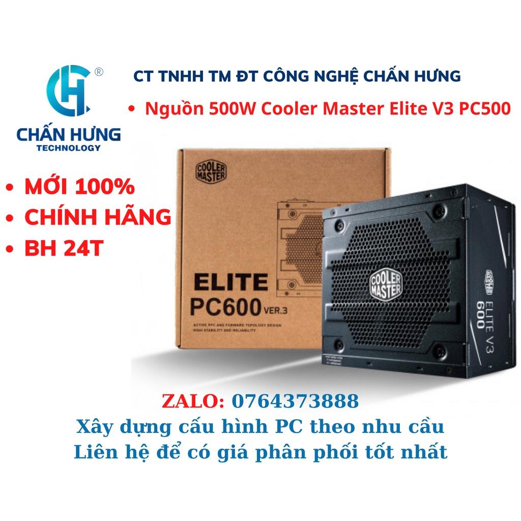 Nguồn 500W Cooler Master Elite V3 PC500, 600W Cooler Master Elite V3 PC600, 700W PC700