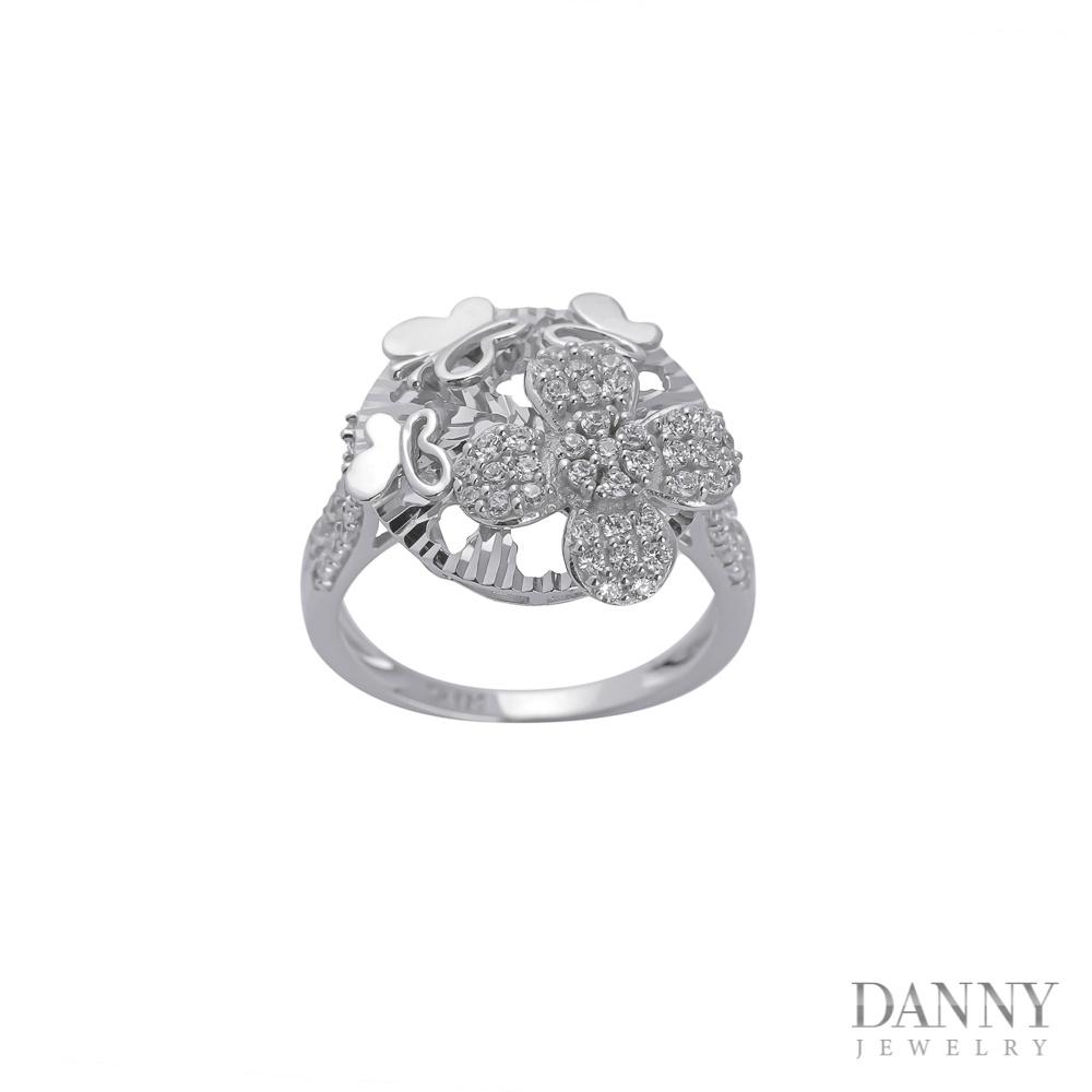 Nhẫn Nữ Bạc 925 Danny Jewelry Xi Bạch Kim Đính Đá CZ KI4GZ007