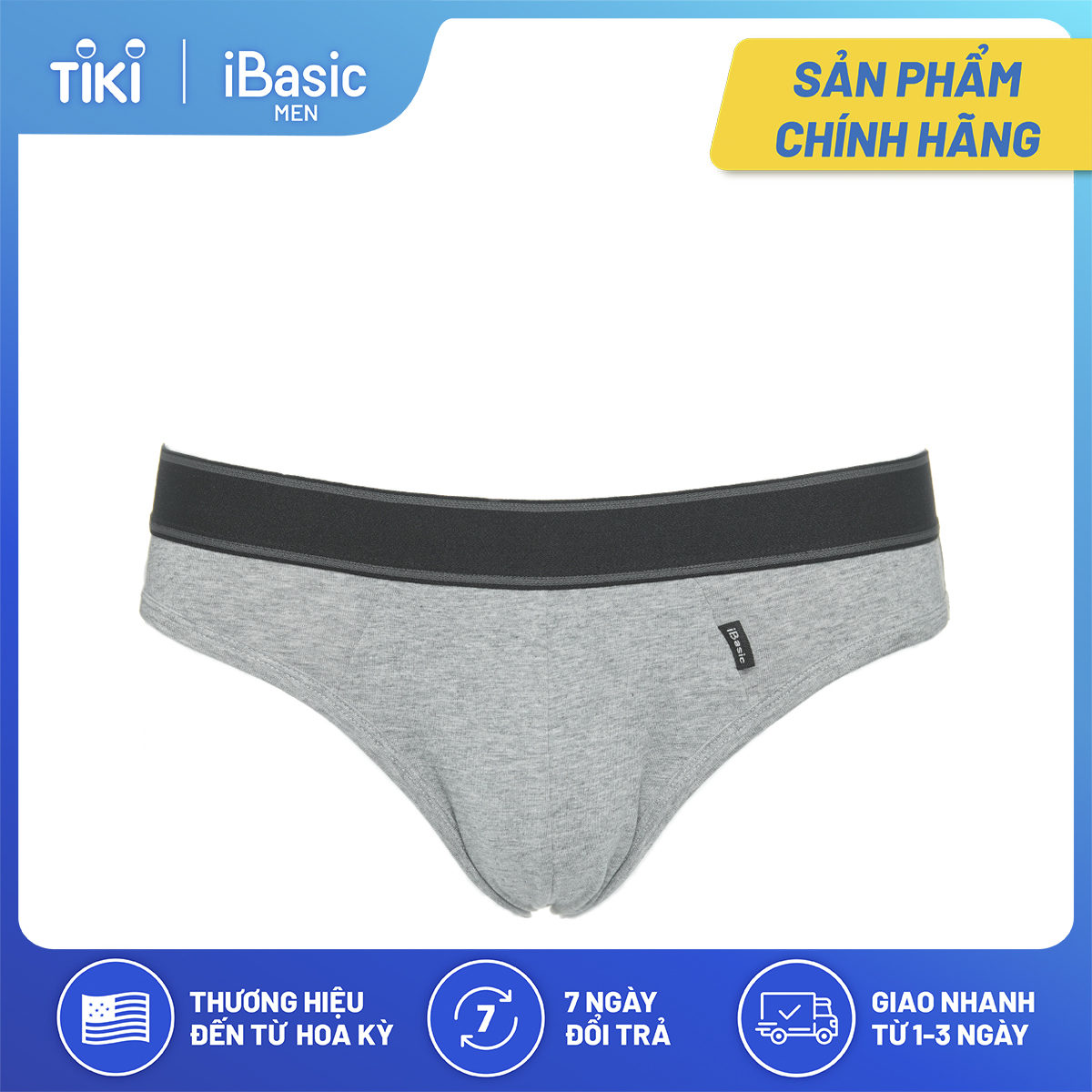 Combo 3 quần lót nam tam giác thun cotton iBasic PANM045