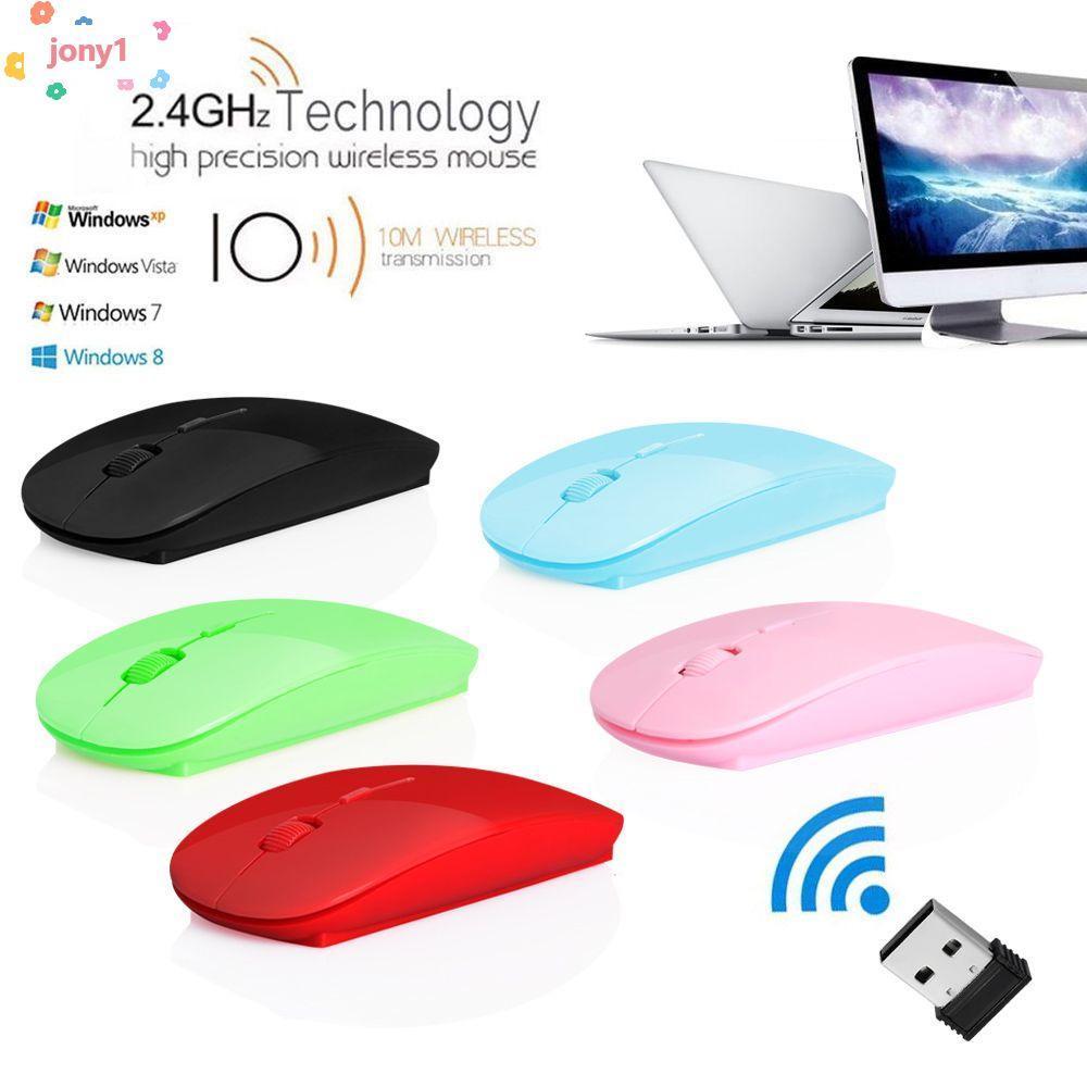 Chuột không dây siêu mỏng 2.4GHz nhiều màu sắc