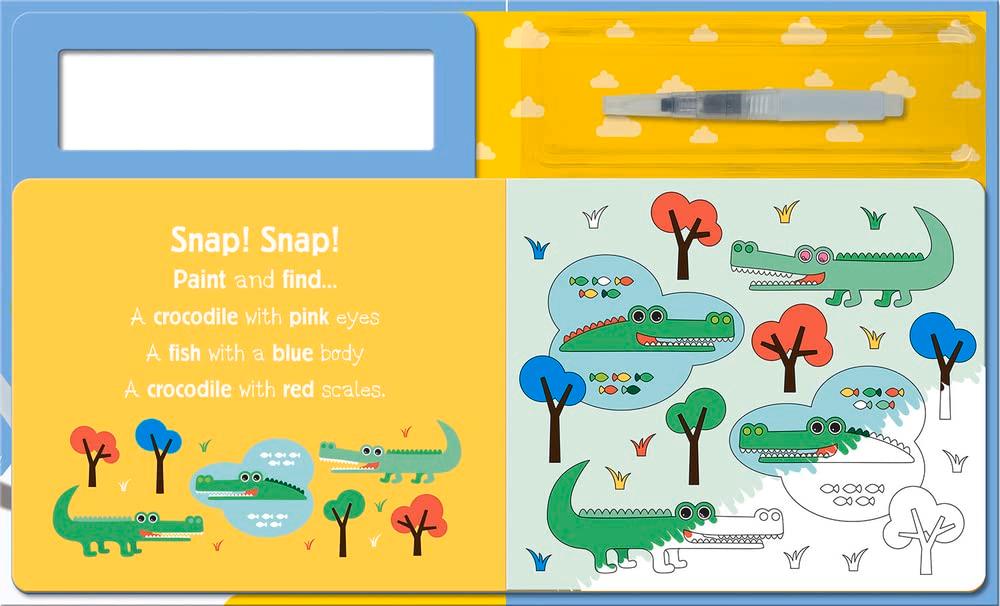 Sách ngoại văn: Search And Find Animals (Water Painting Search And Find)