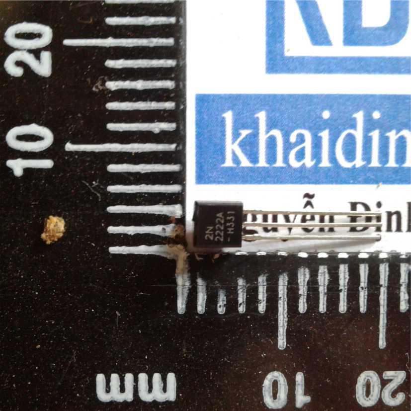 2n2222 2222 TO-92 NPN-TRANS 0.6A 40V  KDE0191