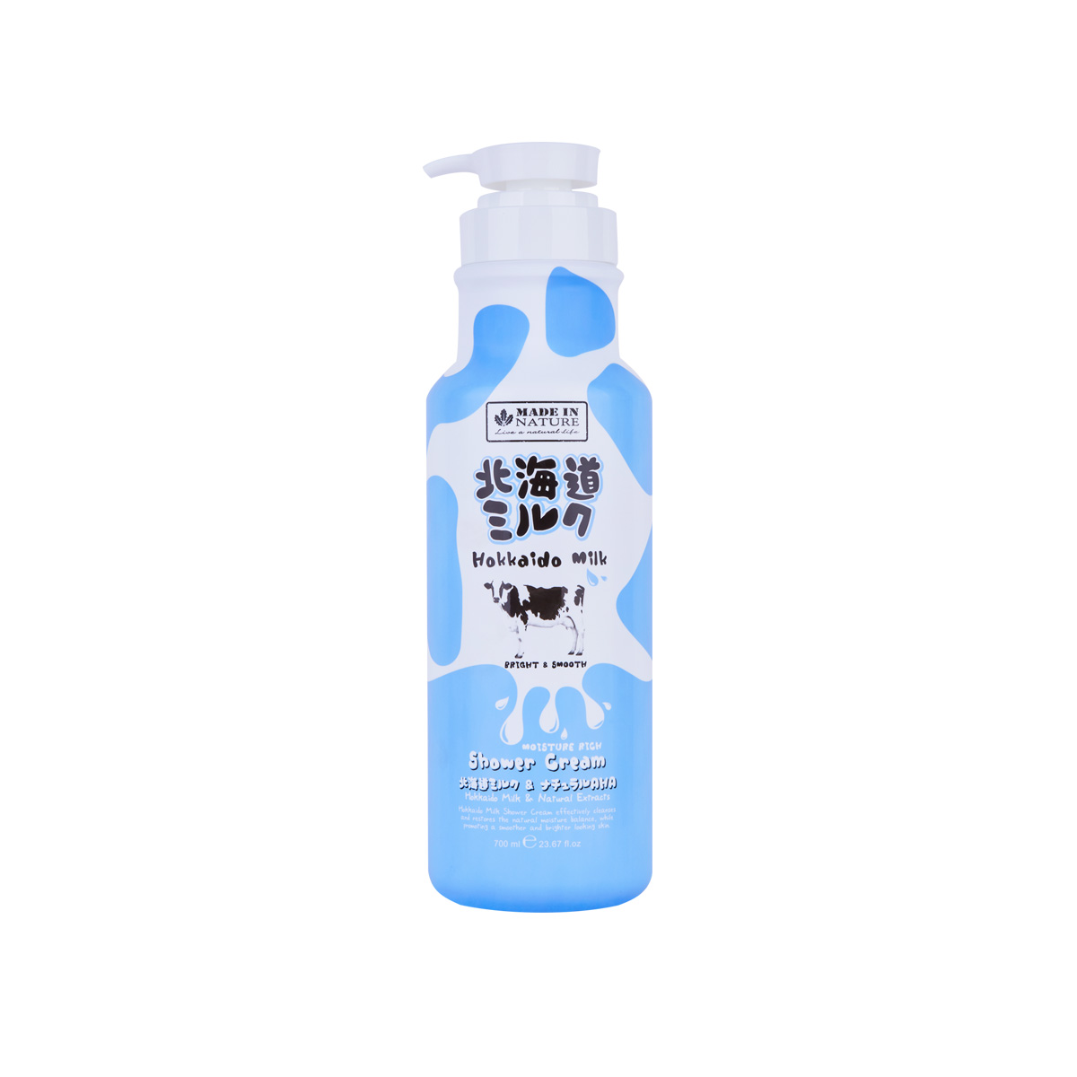 Sữa Tắm Dưỡng Ẩm Và Làm Sáng Mịn Da Từ Hokkaido Made In Nature 700ml