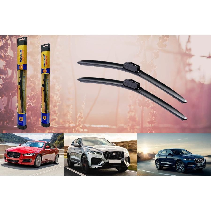 Combo cần gạt nước mưa ô tô Nano Silicon Macsim cho xe Cadillac XTS 2013- 2018