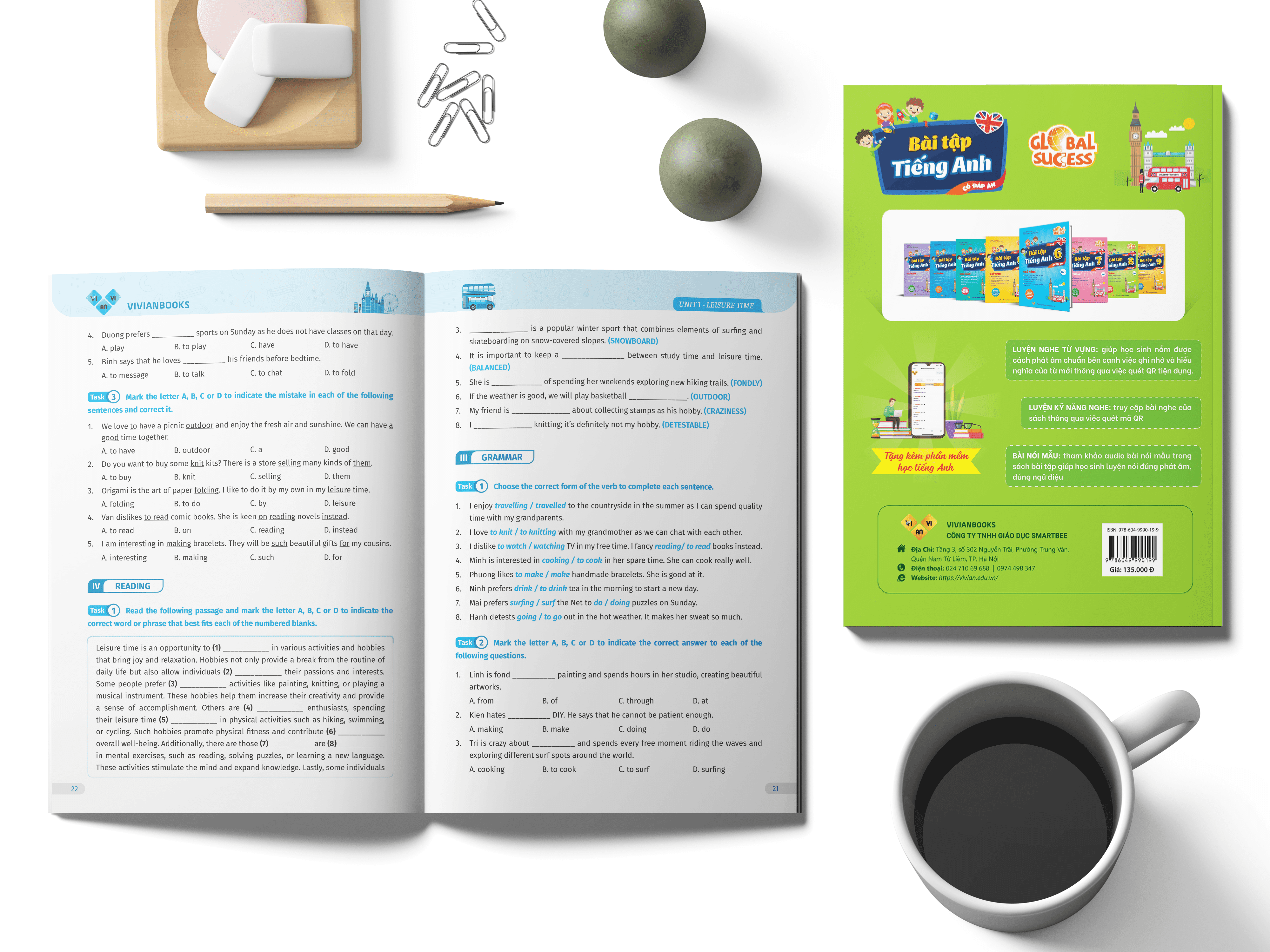 Global Success 8 - Bài tập tiếng Anh lớp 8, 4 kỹ năng – Tập 1 – ThS. Lê Vy – Anh ngữ Vivian