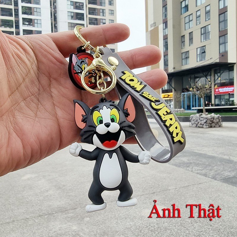 Móc Chìa Khoá Xe Máy Tom Và Jerry. Móc treo chìa khoá ô tô phong cách trẻ trung