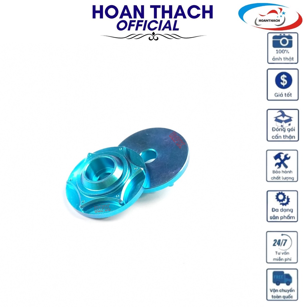 Bộ Gù titan gr5 (Gù + Ốc 6L4 đầu trụ) Xanh lục bảo gắn cho xe máy SP007803