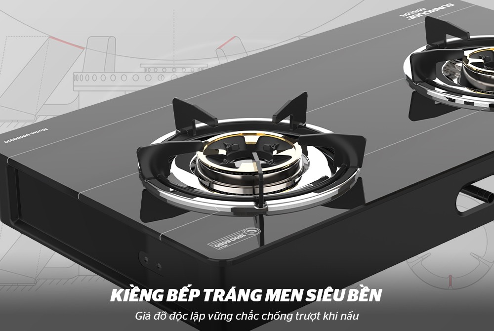 BẾP GAS DƯƠNG KÍNH SUNHOUSE MAMA MMB0910 - Hàng Chính Hãng