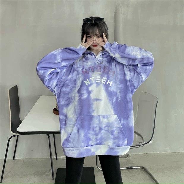 Áo Khoác Hoodie Nam Tuổi Teen Loang Màu Cưc Hot Chất Thun Nỉ Ngoại Không Nhăn Cao Cấp - MC82