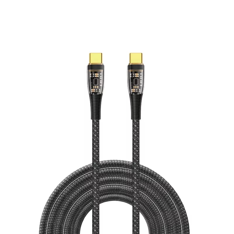 Cáp Wiwu Data Cable TM02 USB C to USB C Dành Cho Điện Thoại, Máy Tính Xách Tay, Máy Tính Bảng Hỗ Trợ Sạc Cực Nhanh 100W - Hàng Chính Hãng