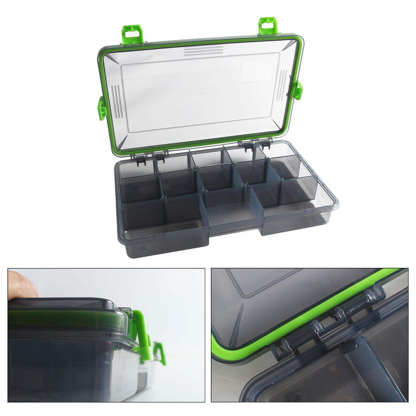 Fishing Tackle Box Tackle Storage Durable Multi Compartments Waterproof Lure Case Practical Lure Hooks Removable Inserts Container Organizer