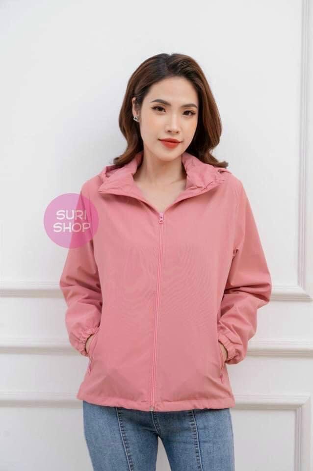 ÁO GIÓ NỮ 2 LỚP LƯỚI VẢI GIÓ CHỐNG THỐNG NƯỚC