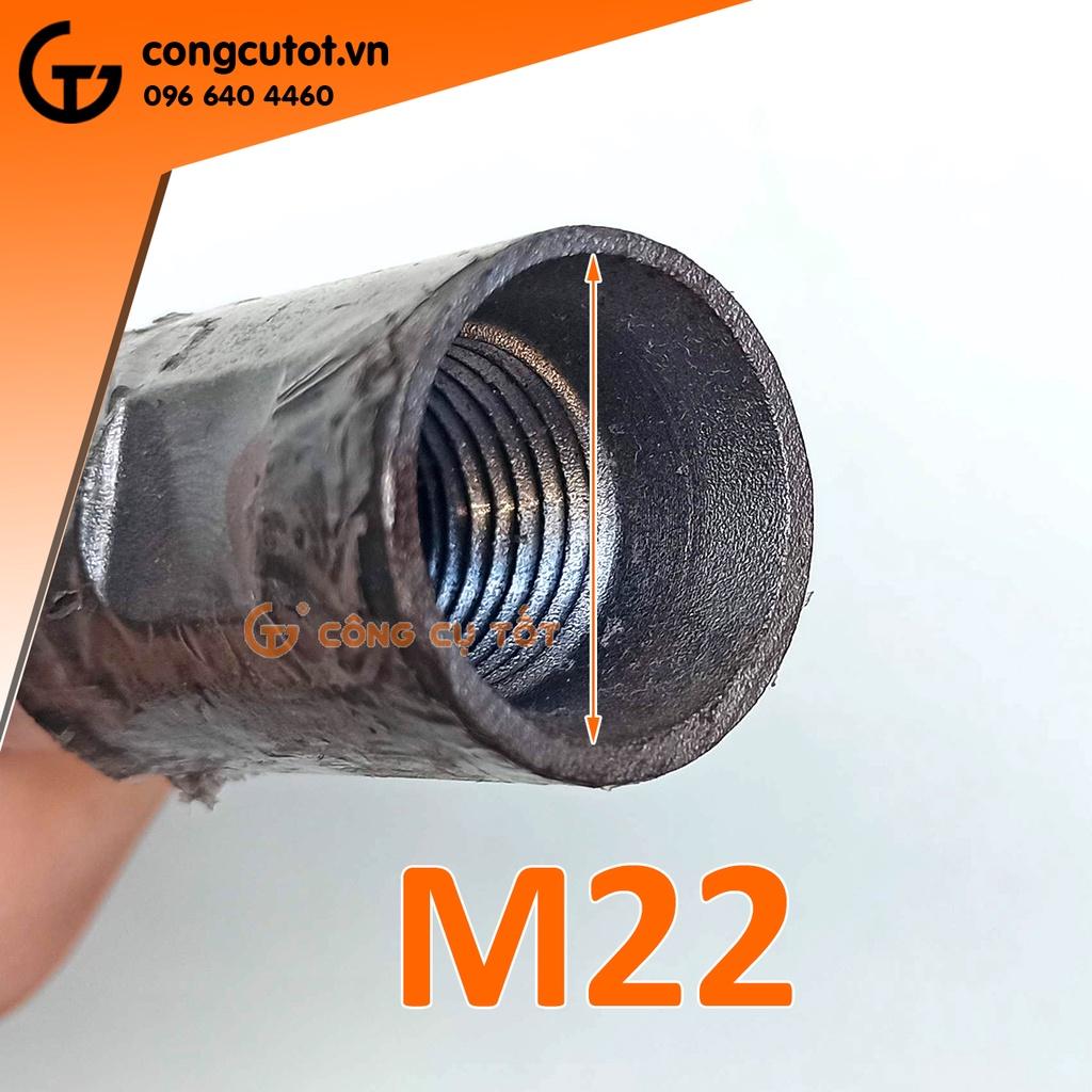 Thanh nối dài ren M22 230mm nối dài các đầu khoan bê tông rút lõi