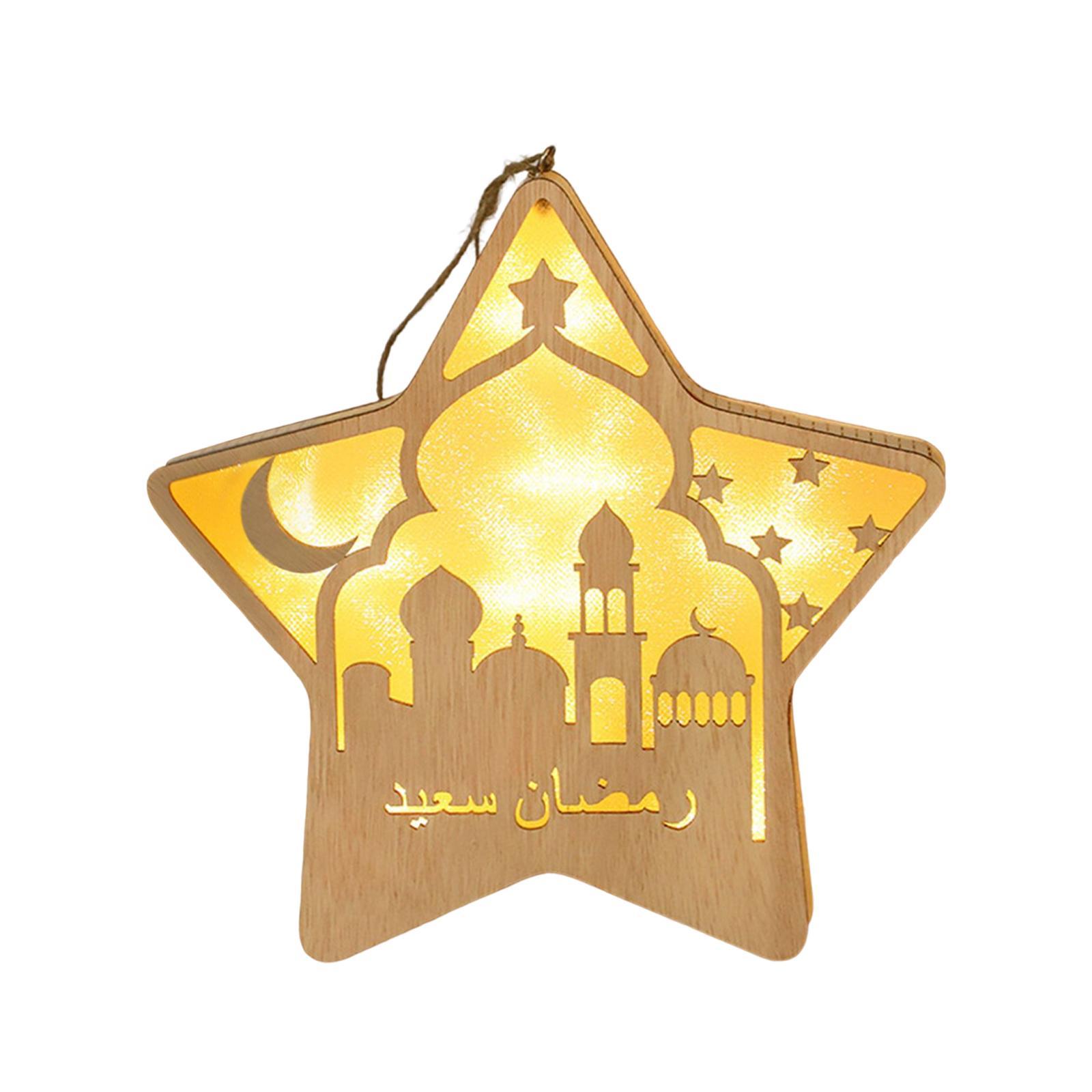 Ramadan Eid Mubarak Lights Decoration Night Light for Indoor Party Bedroom